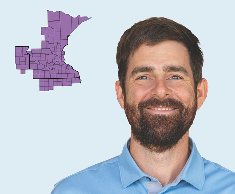 Nick Weidenbenner Headshot. Covers most of Minnesota, northeastern South Dakota, and northern Iowa.